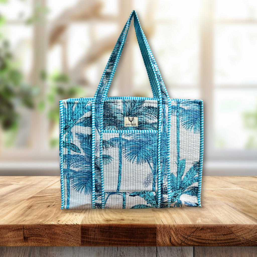 Light Blue Sunny Palms - Designed for everyday jourey